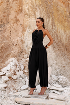 Macacão Riviera Chic - Preto