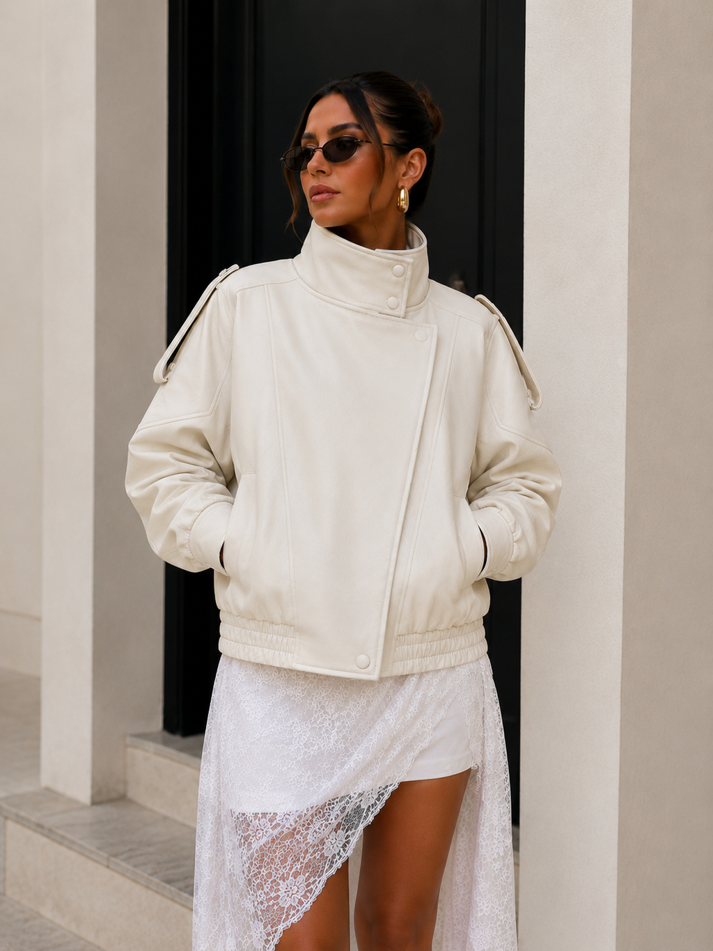 Jaqueta Bordeaux Luxe Oversized