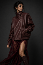 Jaqueta Bordeaux Luxe Oversized
