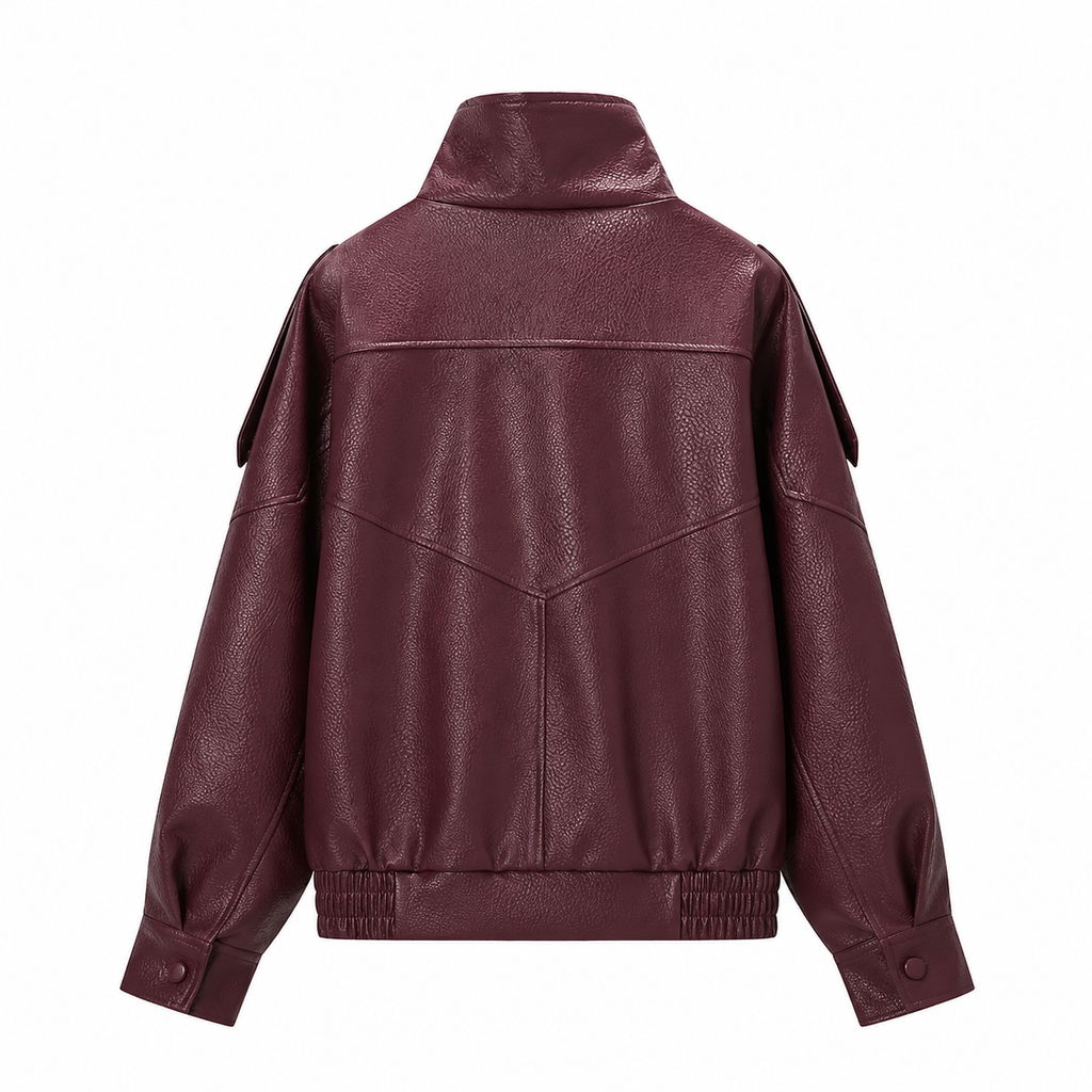 Jaqueta Bordeaux Luxe Oversized