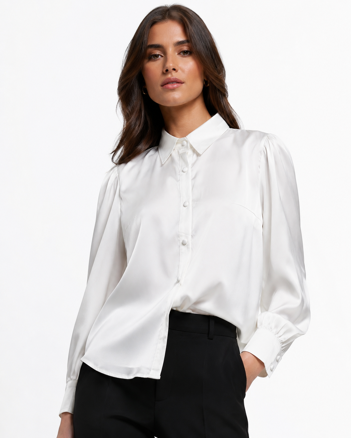 Camisa Satin Elegance Premium