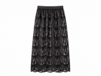 Saia Midi Renda Black Essence - Preto