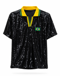 Blusa Paetê Copa Glam - Preto