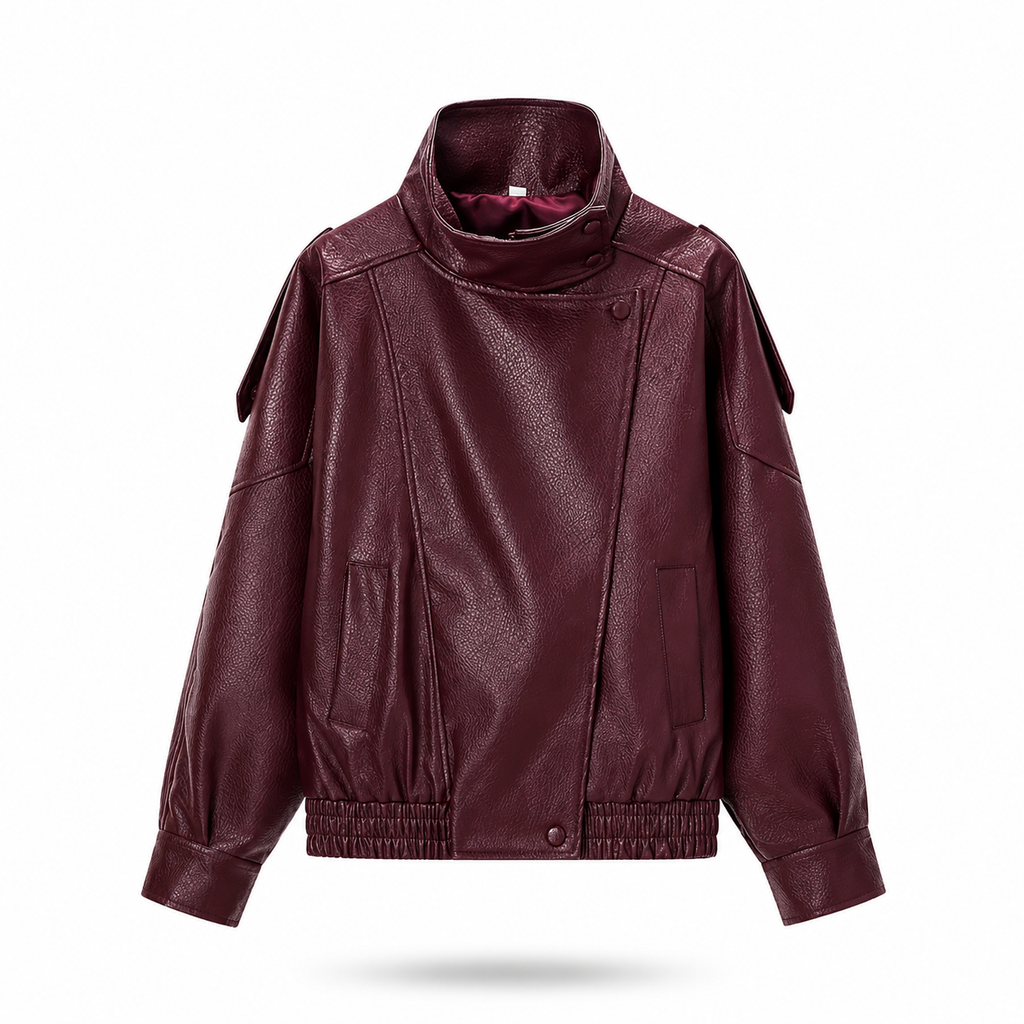Jaqueta Bordeaux Luxe Oversized