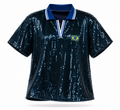 Blusa Paetê Copa Glam - Azul Escuro