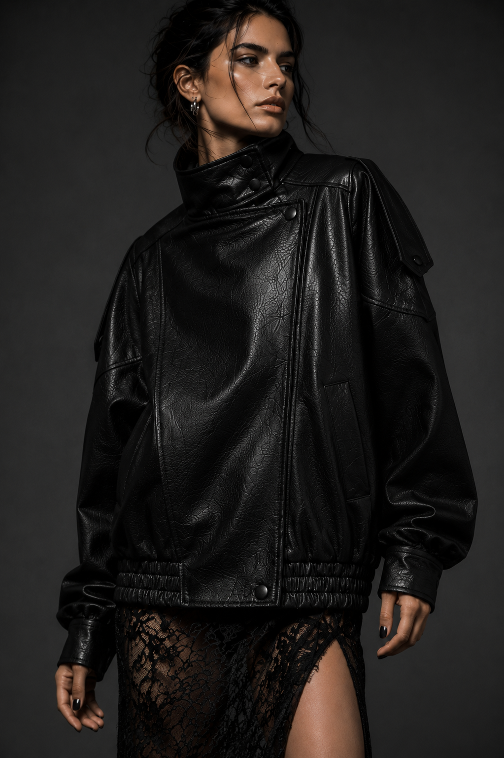 Jaqueta Bordeaux Luxe Oversized