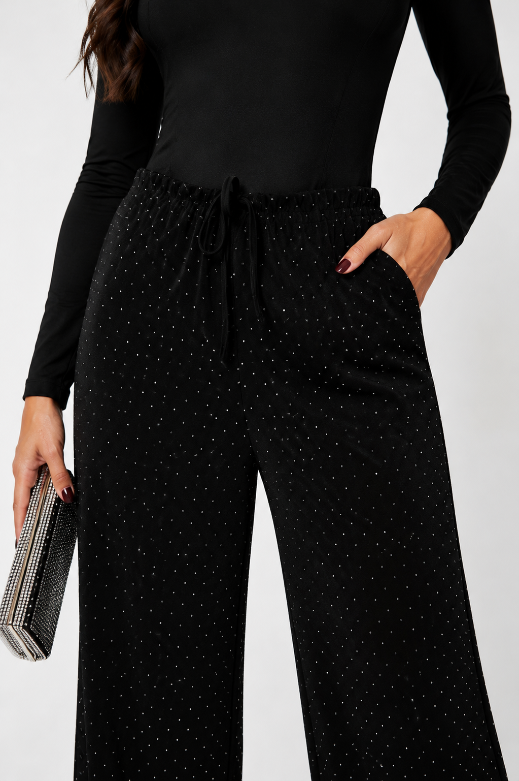 Calça Crystal Glam - Preto