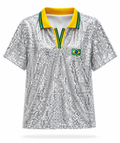 Blusa Paetê Copa Glam - Prata