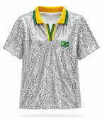 Blusa Paetê Copa Glam - Prata