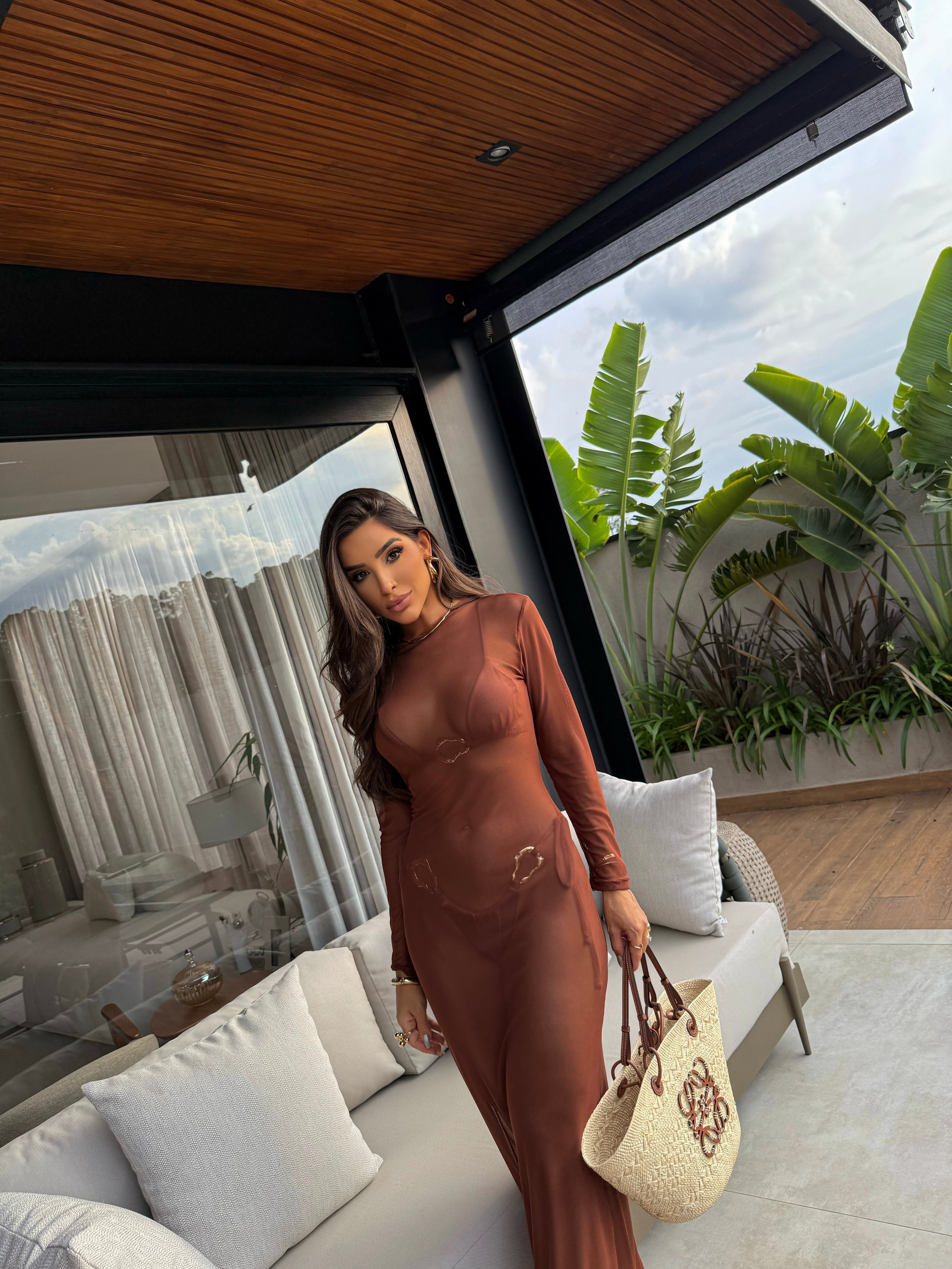 Conjunto Marbella - Chocolate