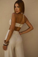 Conjunto Calça e Top Trança - Off White