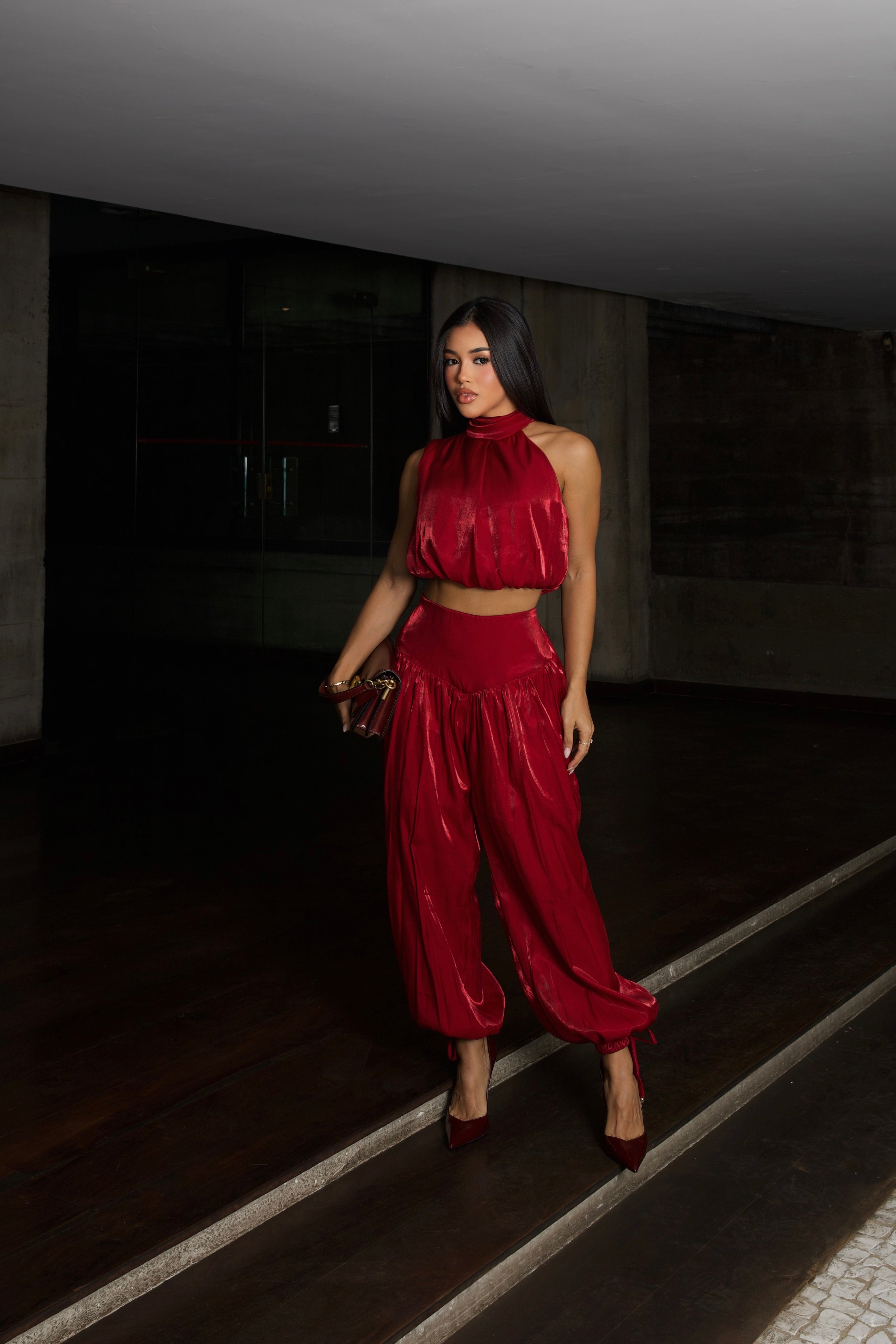 Conjunto Royale Glow - Vermelho Rubi