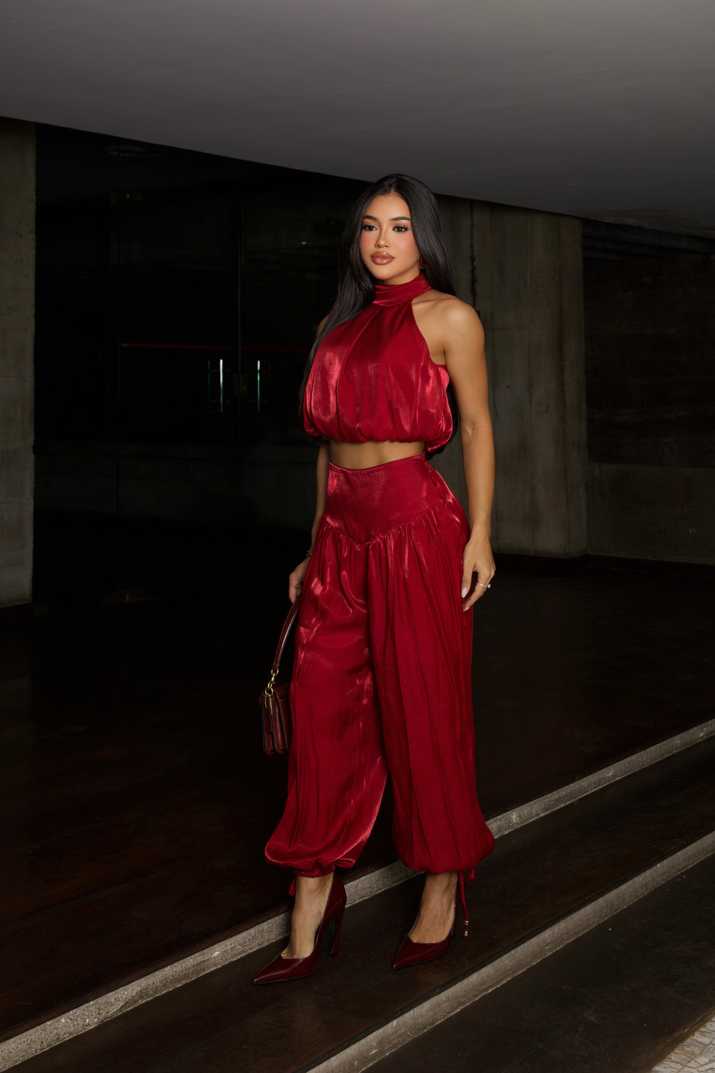 Conjunto Royale Glow - Vermelho Rubi