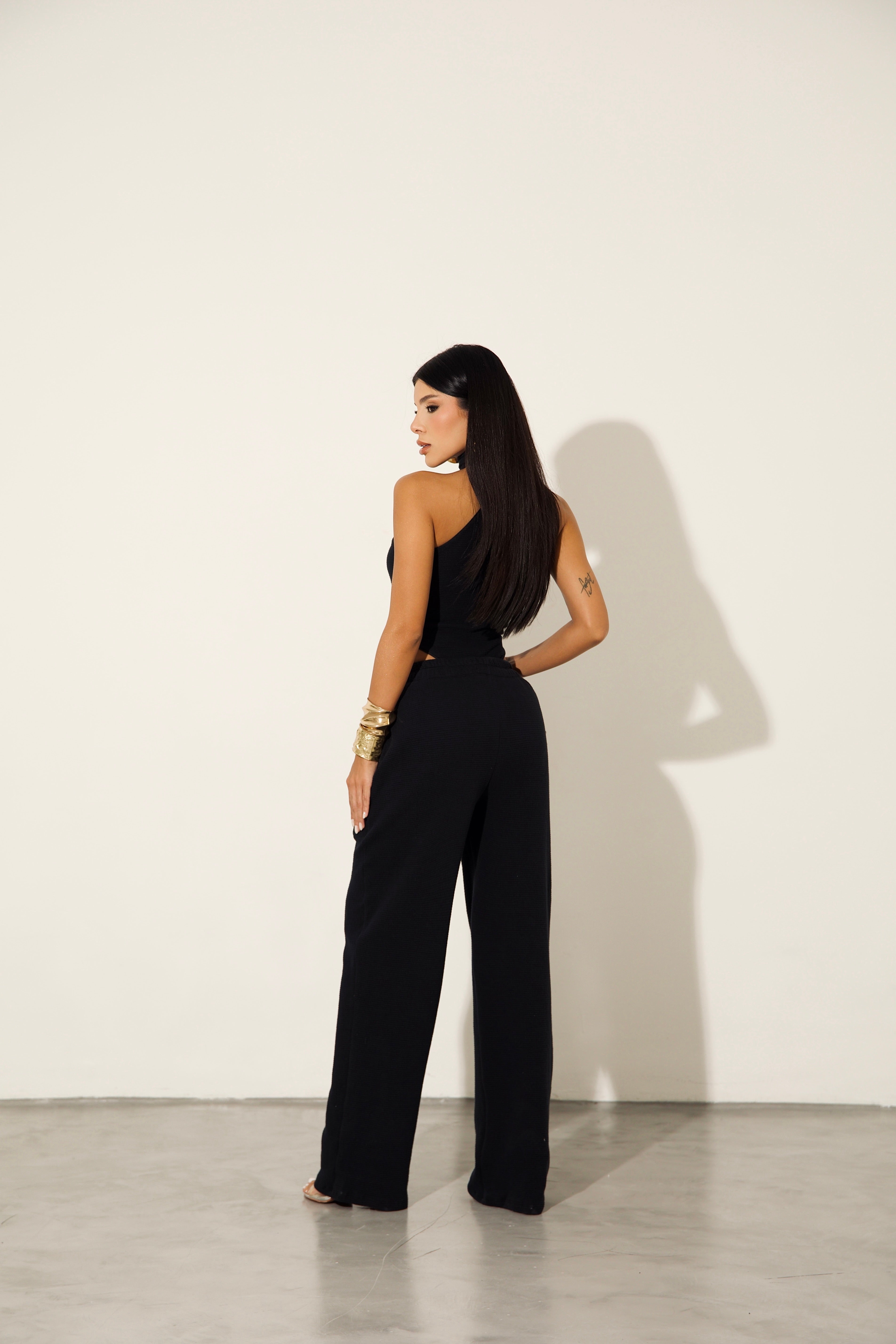 Conjunto Monaco Calça e Body - Preto