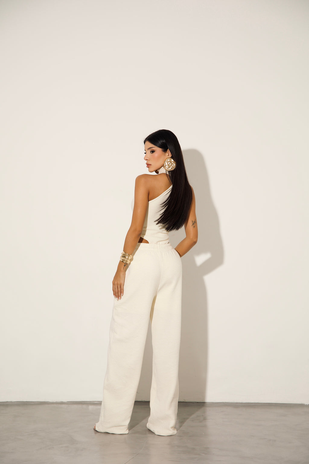 Conjunto Monaco Calça e Body - Off White