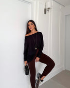 Legging Pezinho Sculpt – Premium Marrom Escuro