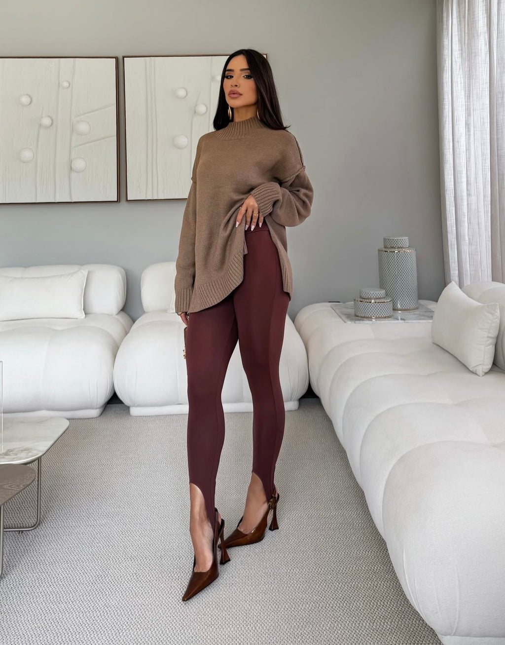 Legging Pezinho Sculpt - Premium Marrom