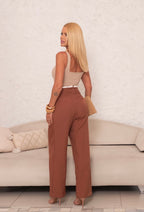 Calça Risca de Giz Elegance