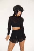 Conjunto Shorts Sant Tropez - Preto