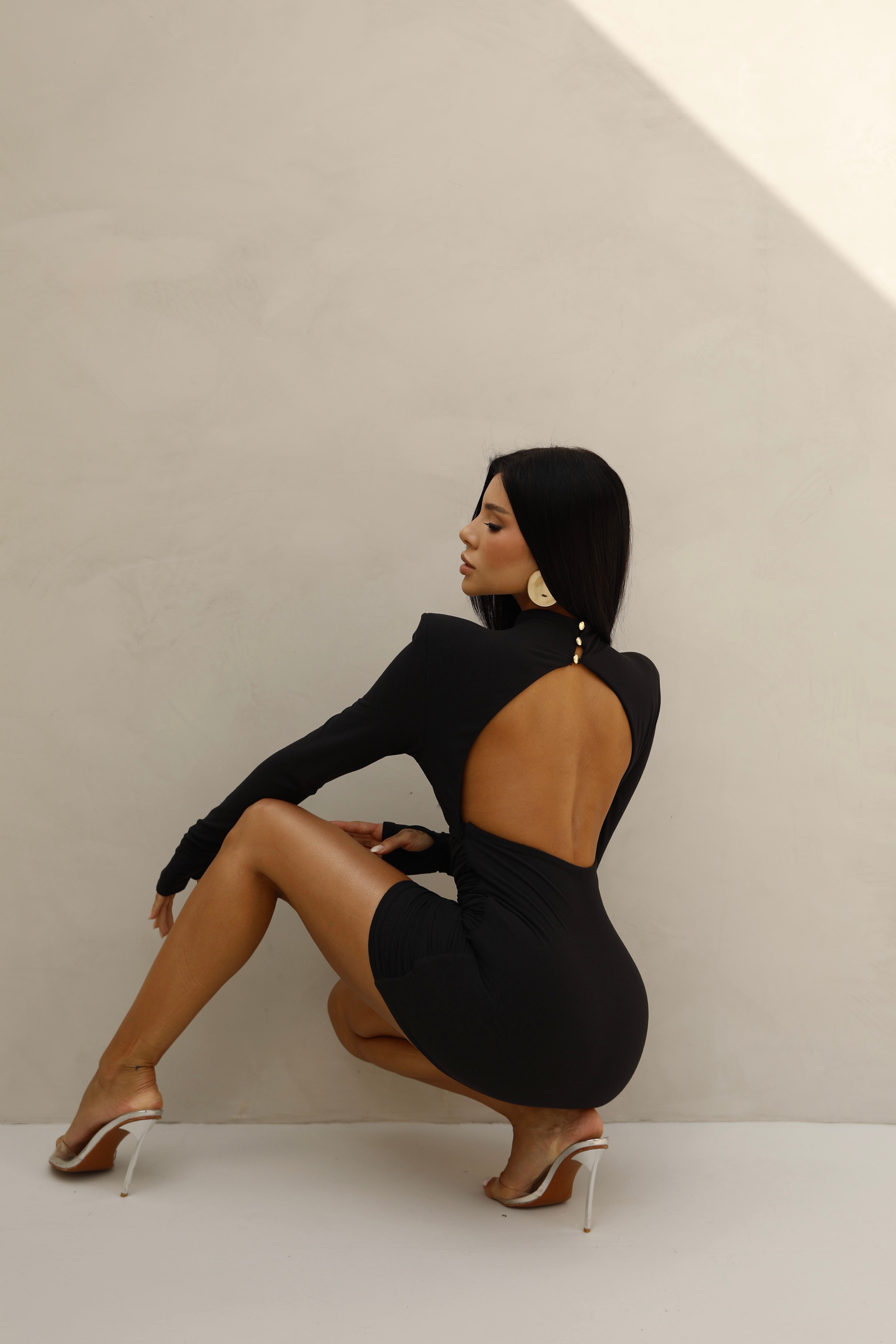Vestido Monaco Cut - Preto