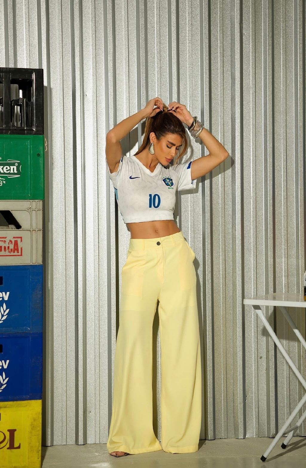 Calça Alfaiataria Summer Chic - Amarelo
