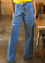 Calça Wide Leg Charms do Brasil