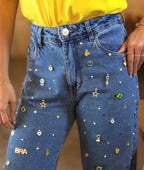 Calça Wide Leg Charms do Brasil