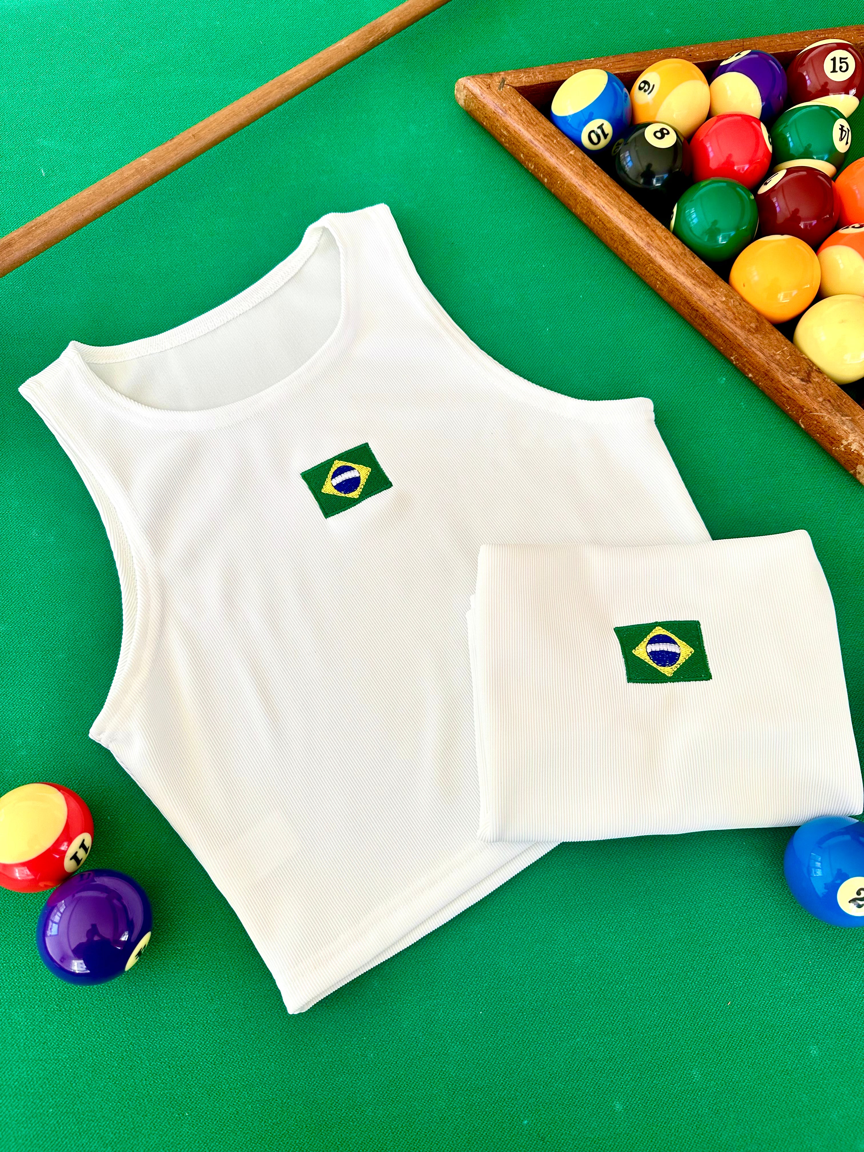 Blusa Cropped Brasil Classy