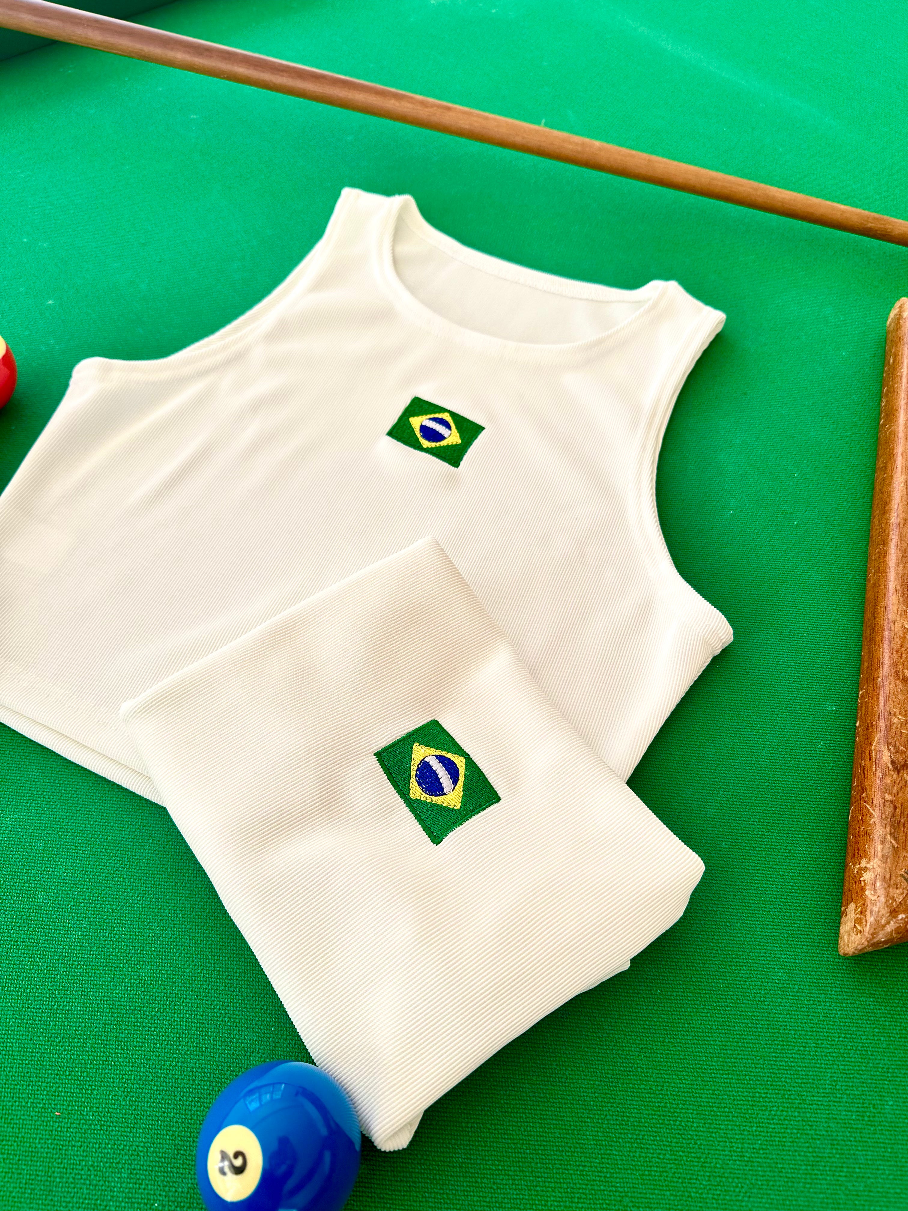Blusa Cropped Brasil Classy