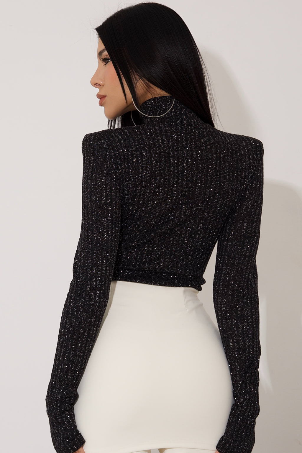 Blusa Glow High Neck - Preto