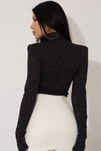 Blusa Glow High Neck - Preto