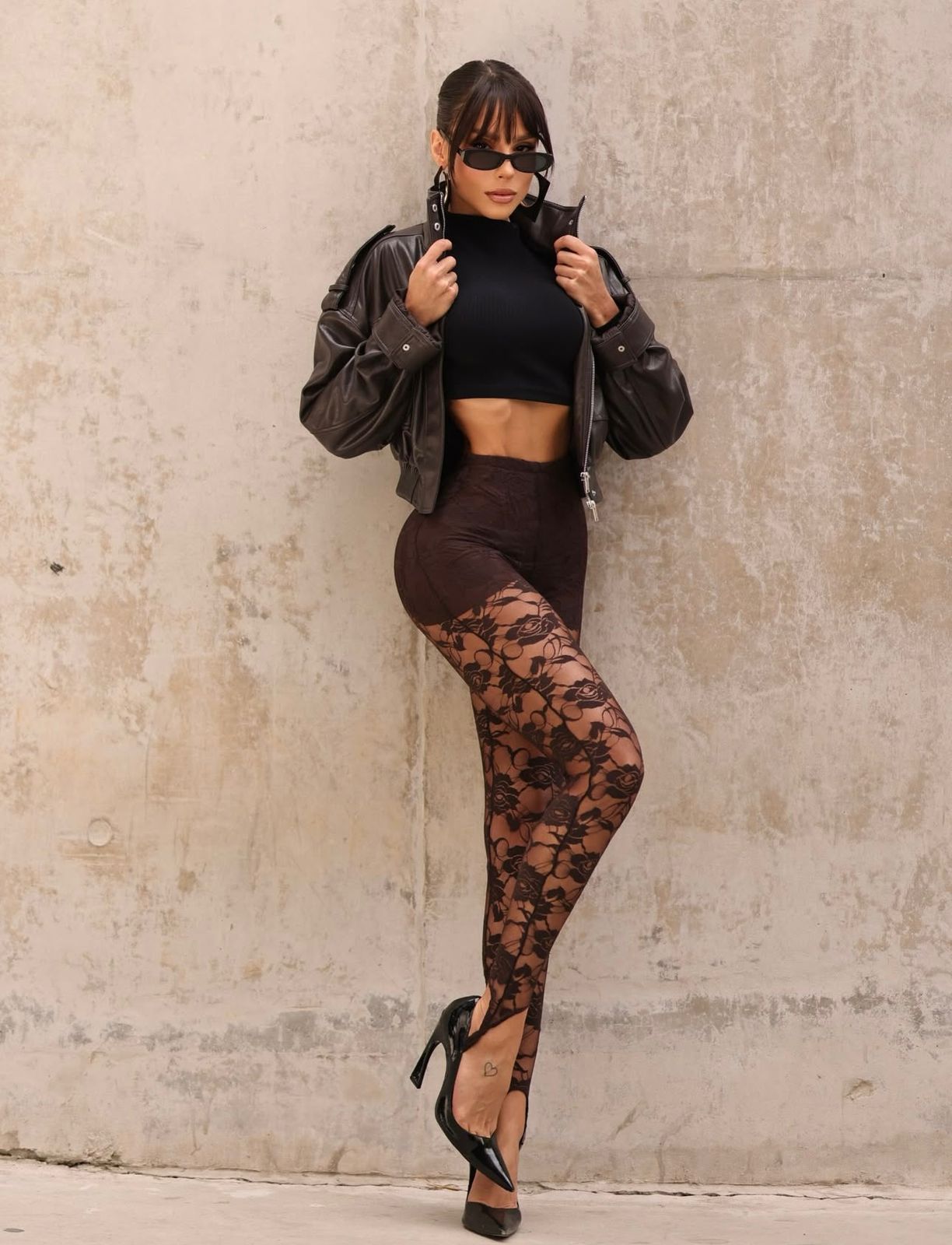 Calça Lace Skin - Trend - Marrom