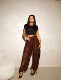 Calça Lace Aladdin - Marrom
