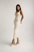 Vestido Tricô Modal Elegance - Off