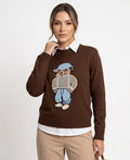 Suéter Teddy Style Modal - Marrom