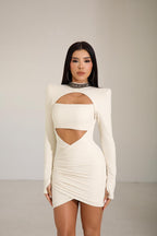 Vestido Aura Sculpt - Off White