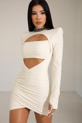 Vestido Aura Sculpt - Off White