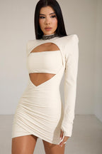Vestido Aura Sculpt - Off White