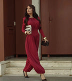 Macacão Elegance Flow - Vermelho