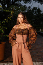 Conjunto Rustic Chic - Marrom com preto