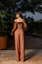 Conjunto Rustic Chic - Marrom com preto
