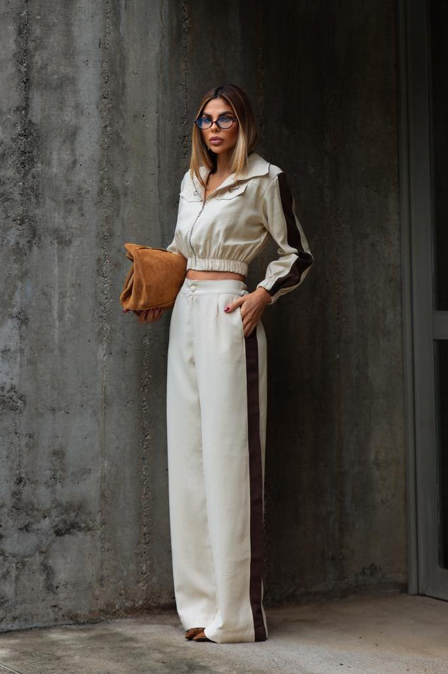 Conjunto Urban Line - Off com Marrom