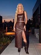 Conjunto Chicago Leather - Marrom