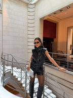 Conjunto Blossom Croco - Preto
