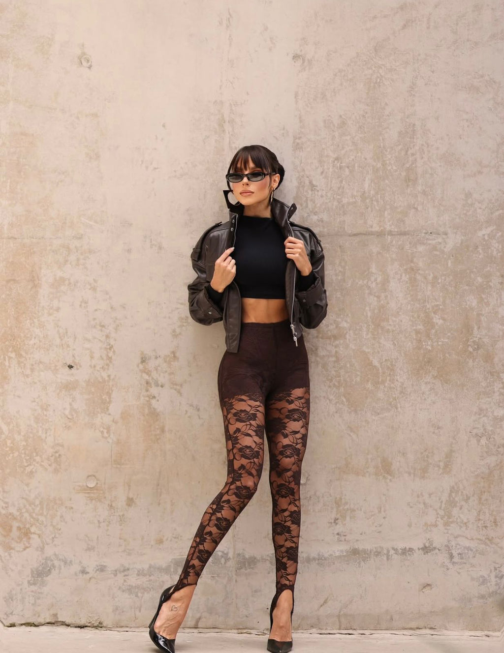 Calça Lace Skin - Trend - Marrom