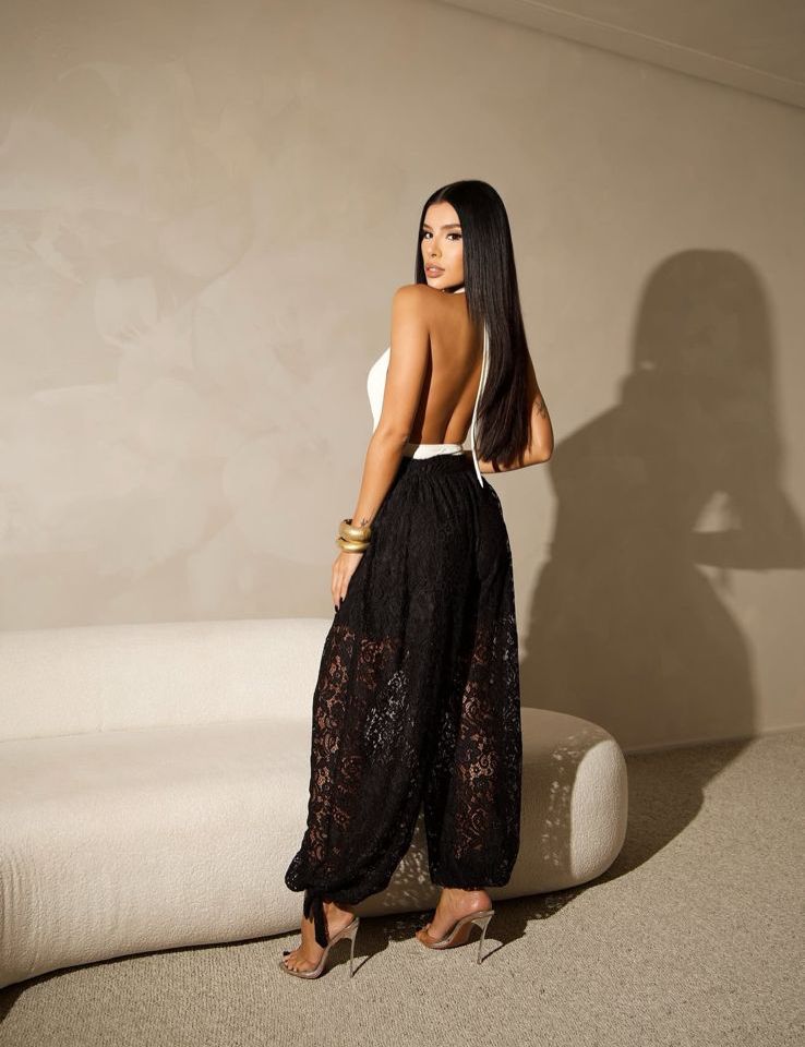 Calça Lace Aladdin - Preto