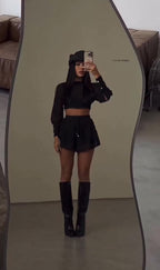 Conjunto Shorts Sant Tropez - Preto